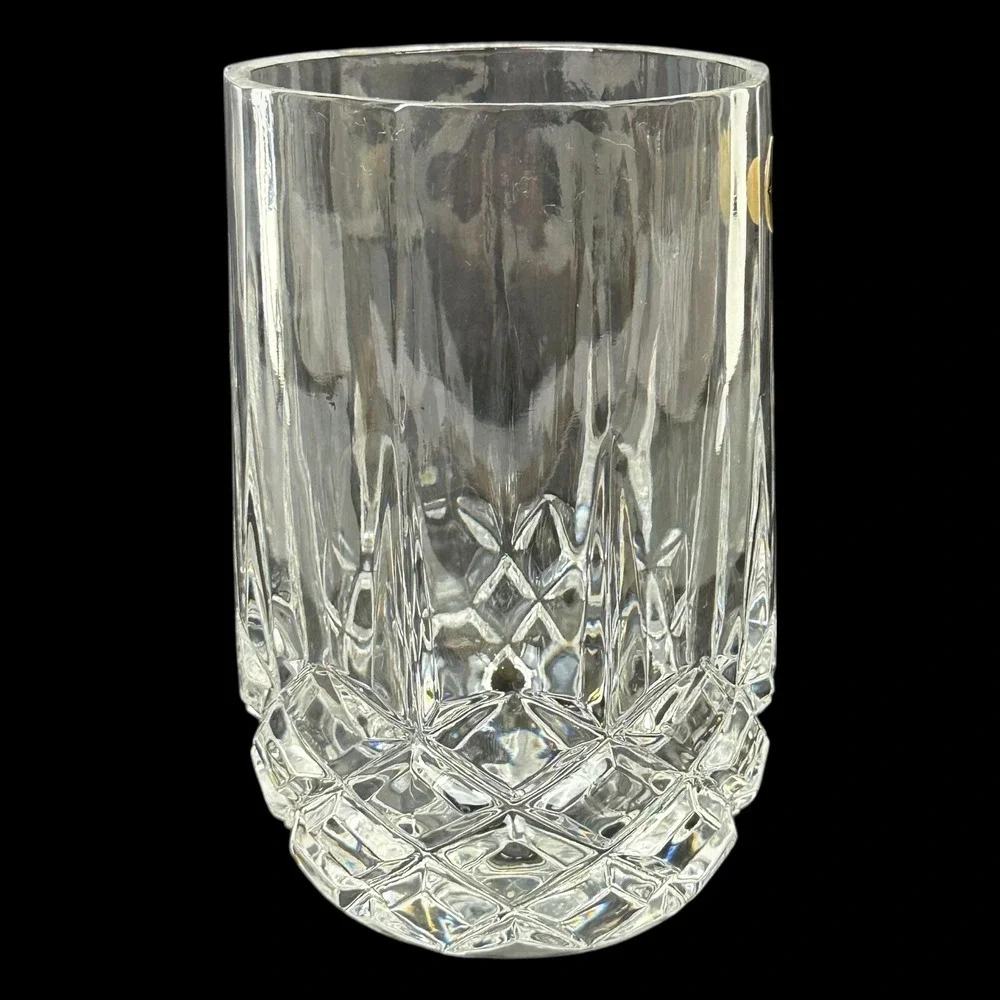 VTG‎ European Collection 24% Lead Crystal Tumbler Glass Yugoslavia Diamond Cut